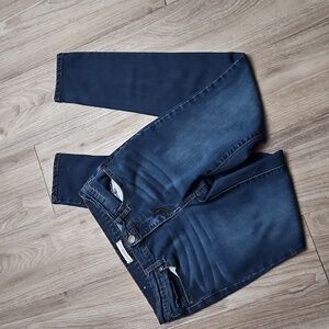 Altar'd State Denim Straight Skinny Stretchy Lightweight Blue Jeans Women's 28